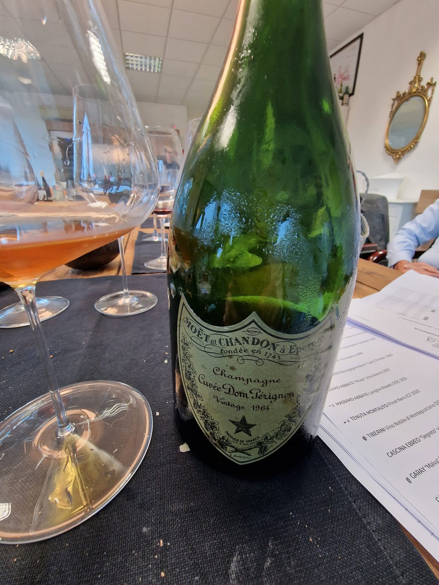 Photographie du Dom Pérignon 1964