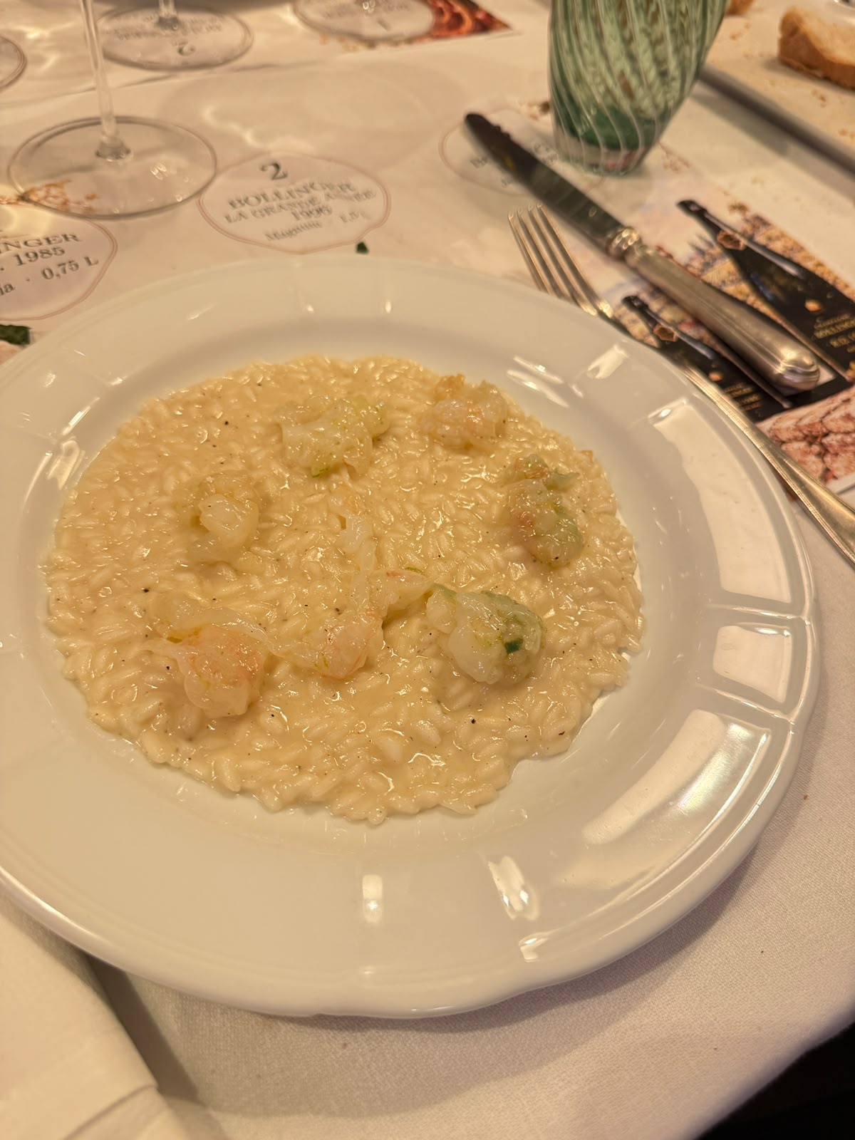 A dish from the dinner, preserved in its original photograph.