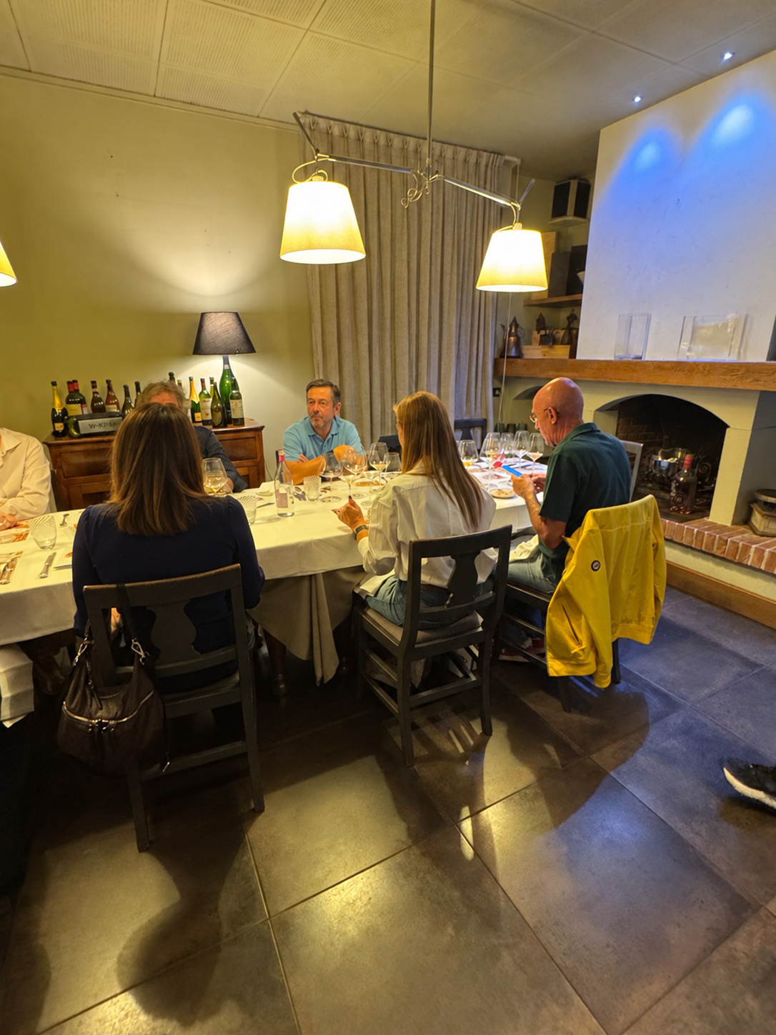 The room dedicated to the Bollinger evening.