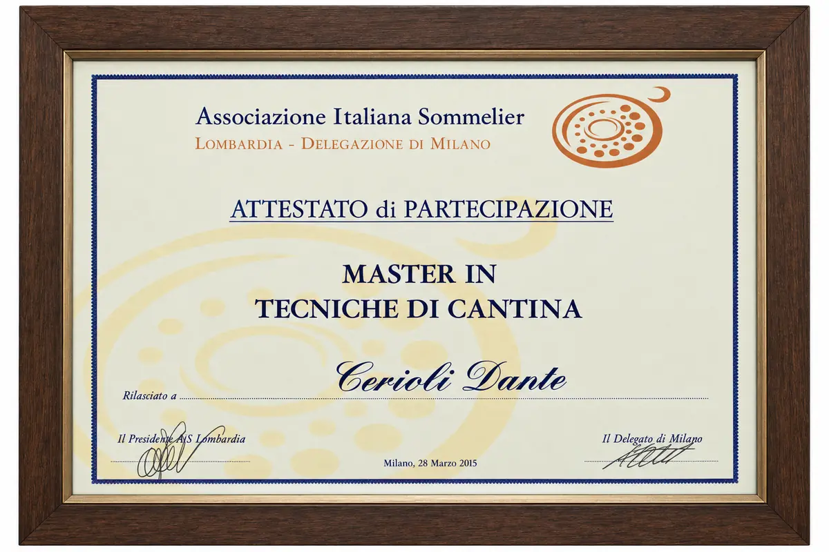 Master in Cellar Techniques — Milan · 28 March 2015 — Dante Cerioli